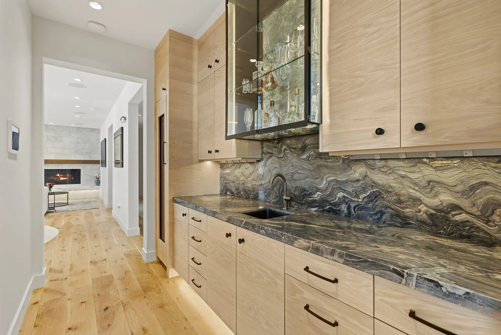 Bar stone glass cabinets