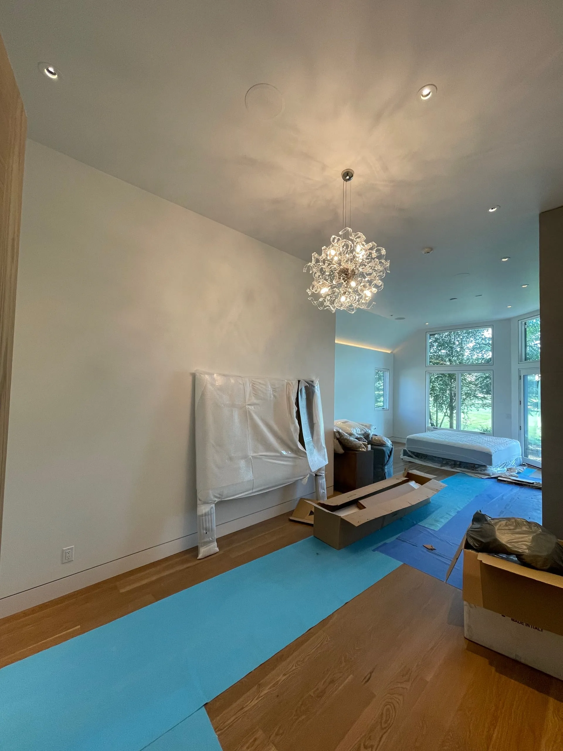 Bedroom sputnik chandelier