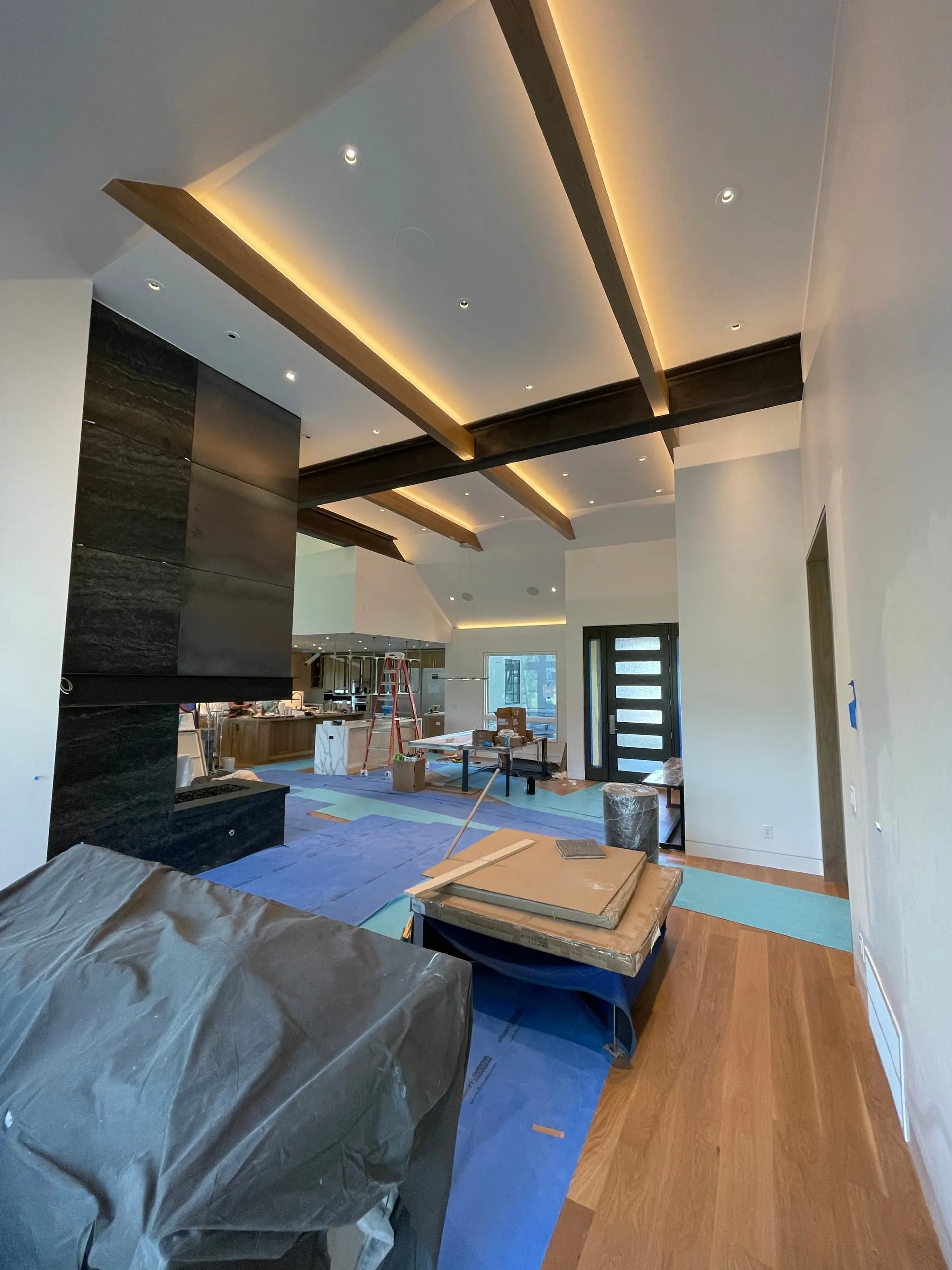 Great room cove lighting construction