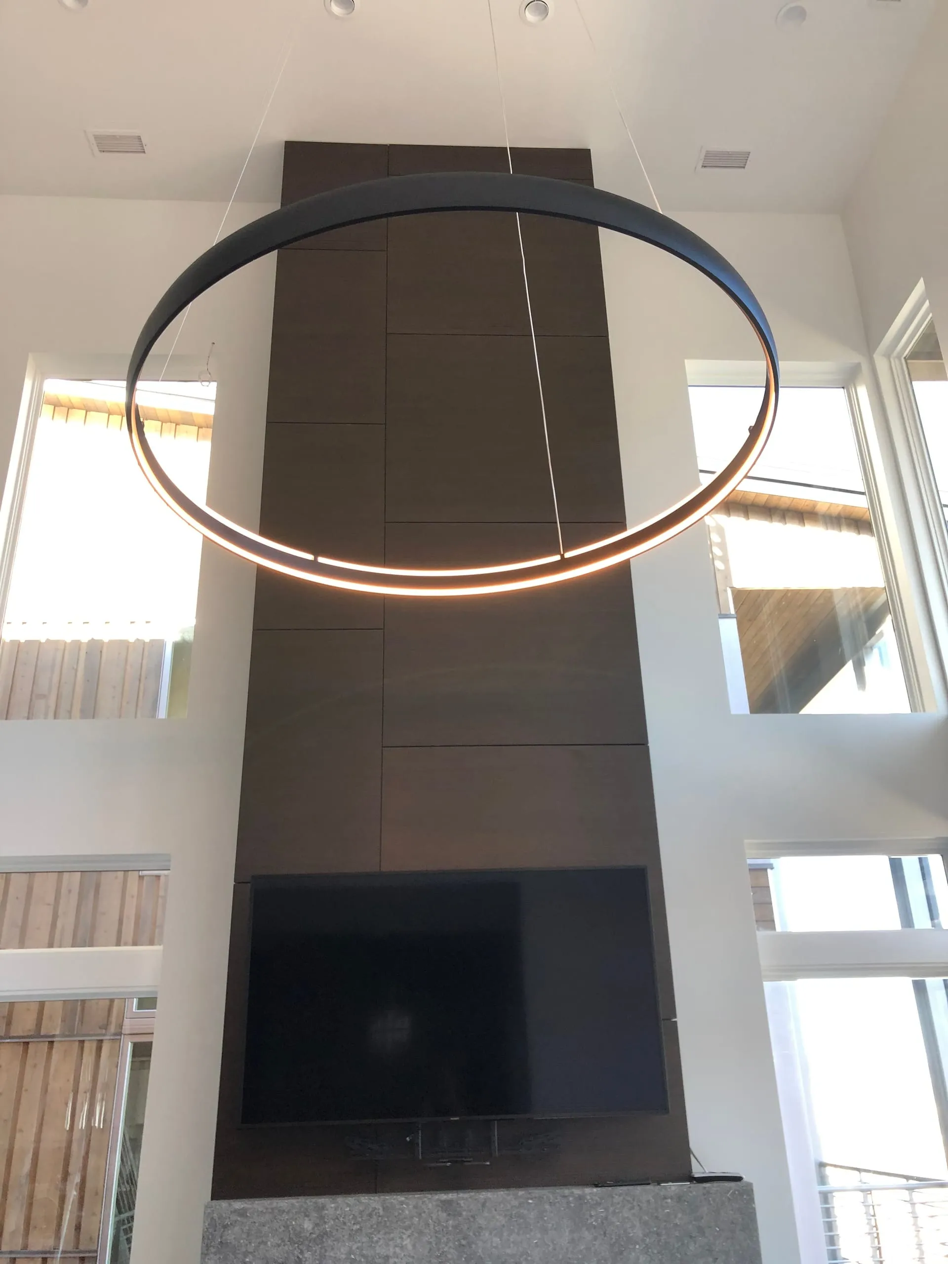 Great room ring chandelier